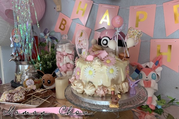 6 Ans De Ninie Un Anniversaire Pokemon Girly Defi Releve Maman Chou