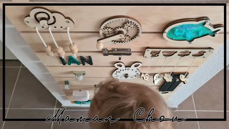 [DIY] créer une busy board (planche Montessori) pour bébé