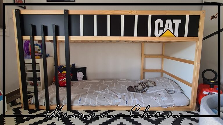 [DIY] Un lit Ikea Kura cabane de chantier pour Trotro