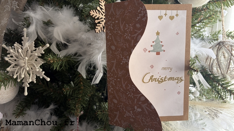 La carte de Noël en Calligraphie, activité