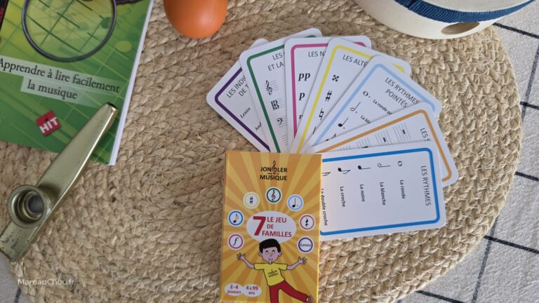 Jongler avec la musique, un jeu de 7 familles pour apprendre le langage musical