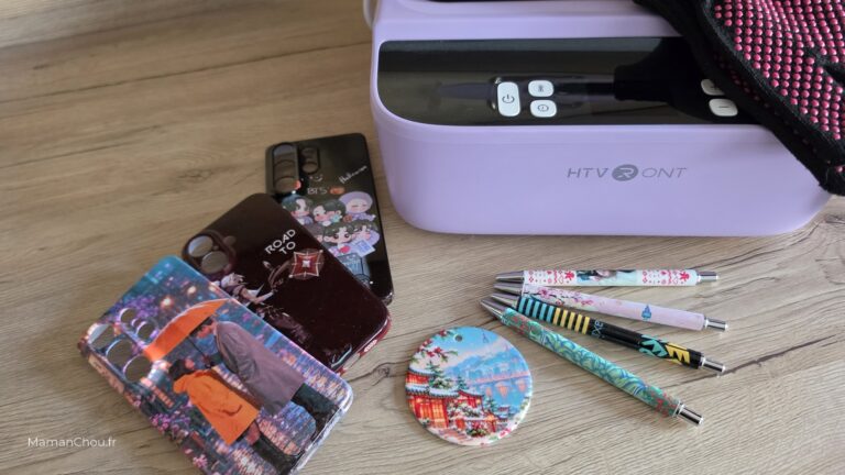 De nouvelles possibilités de créations dans mon atelier avec HTVRONT et sa presse à coques H17, mon avis